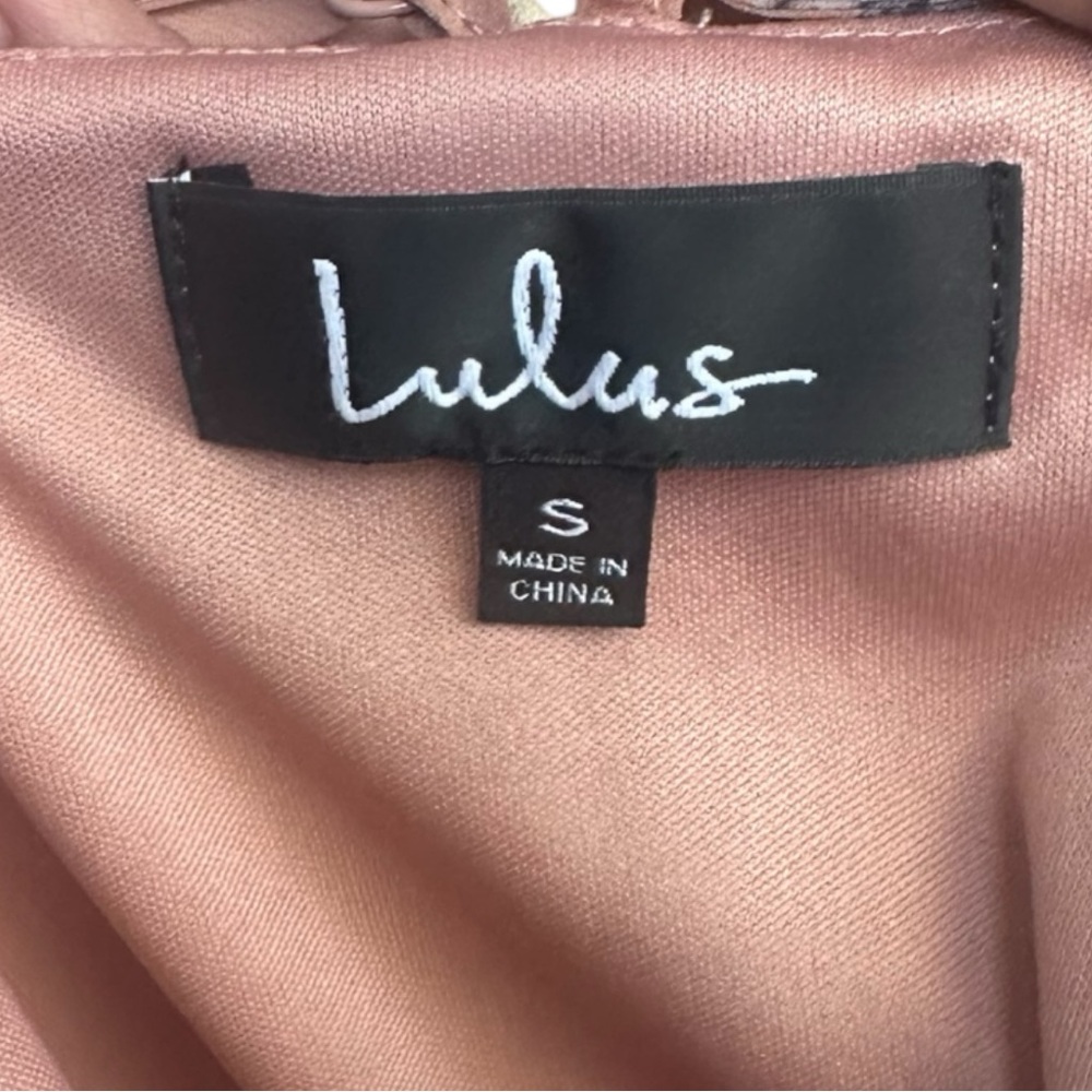 LULUS Rusty Rose High Low Maxi Wrap Dress  Size Adjustable S Boho Wedding Guest - Picture 10 of 11